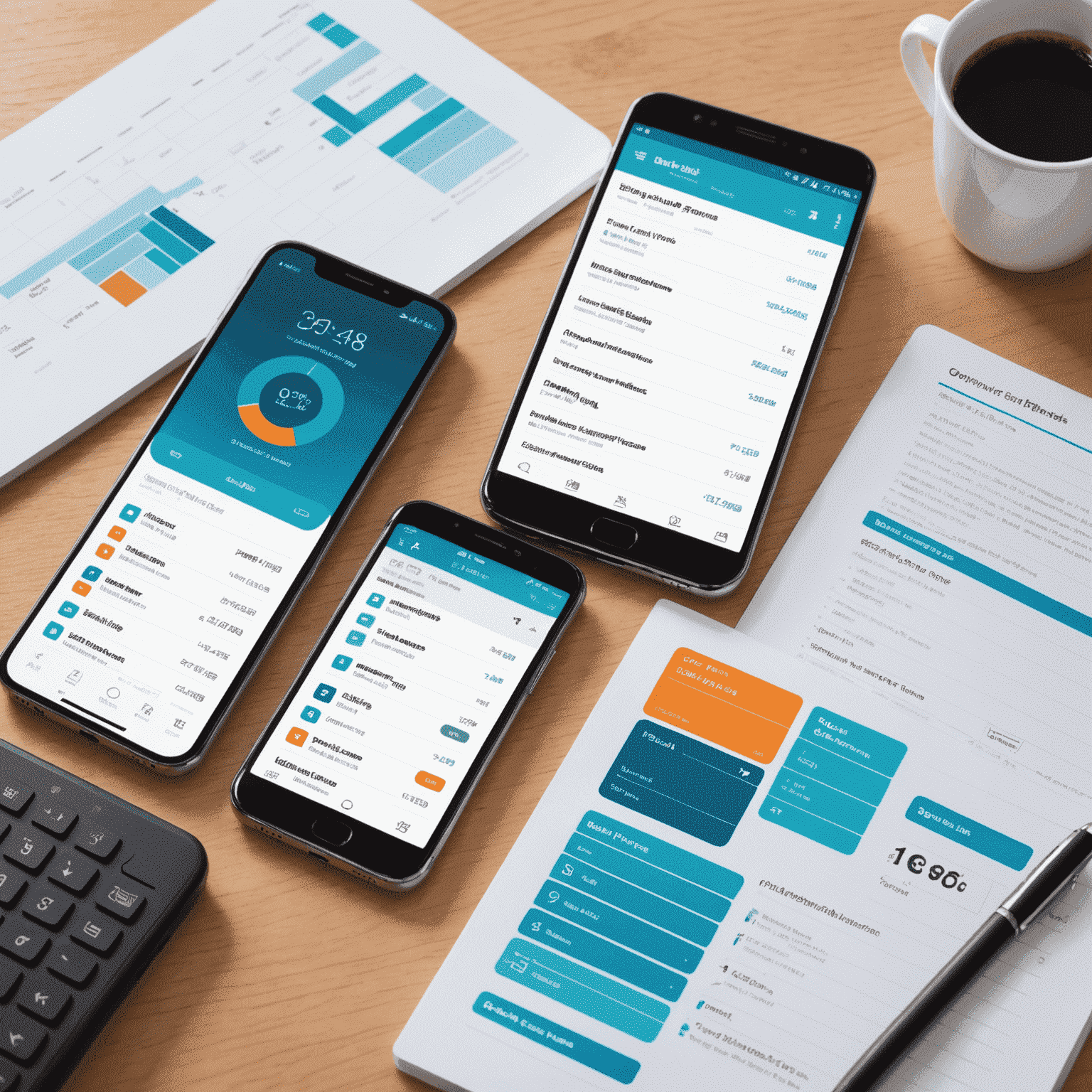 صورة توضيحية لمقارنة خطط الهاتف المختلفة، تظهر جداول ورسوم بيانية تقارن بين الأسعار والمزايا لمختلف الخطط